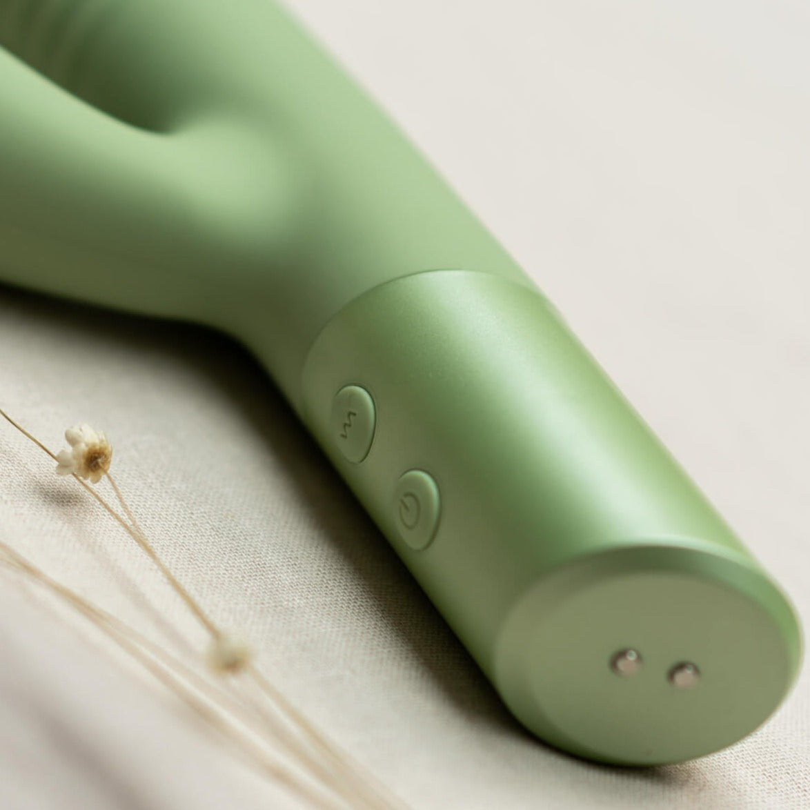 The Natural Love Company Yarrow Thrusting Rabbit Vibrating Dildo